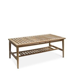Estila Dizajnový záhradný konferenčný stolík Jardin z teakového dreva