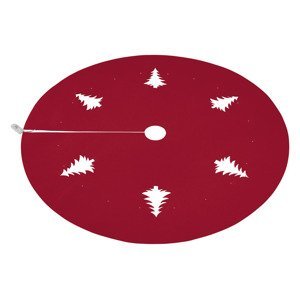 LIVARNO home LED deka pod vianočný stromček (okrúhla, červená)