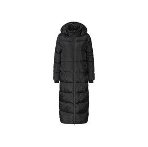 esmara® Dámsky dlhý prešívaný kabát (M (40/42), čierna)