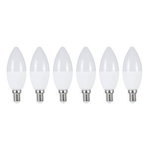 LIVARNO home LED žiarovky, 6 kusov (sviečka E14)
