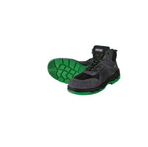 PARKSIDE® Pánska kožená bezpečnostná obuv S3 (41, sivá/zelená)