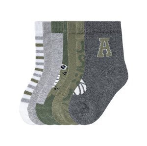 lupilu® Chlapčenské ponožky, 7 párov (19/22, zelená/sivá/biela)