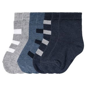 lupilu® Detské ponožky, 7 párov (19/22, sivá/modrá/navy modrá)
