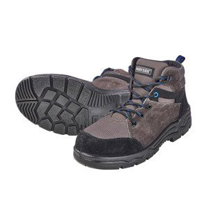 PARKSIDE® Pánske kožená bezpečnostná obuv S3 (42, sivá/čierna)