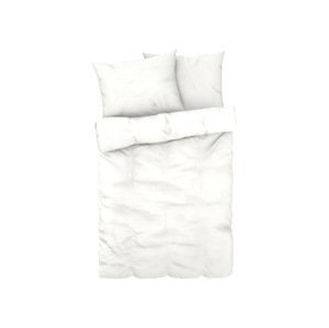 LIVARNO home Mušelínová posteľná bielizeň, 200 x 220 cm (biela)