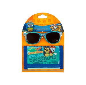 Súprava detských slnečných okuliarov a peňaženky (Labková patrola, modrá)