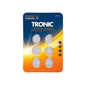 TRONIC® Gombíkové batérie (lítiové CR2032)