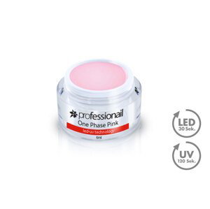 LED-UV Gél jednofázový číro-ružový 5ml Professionail™