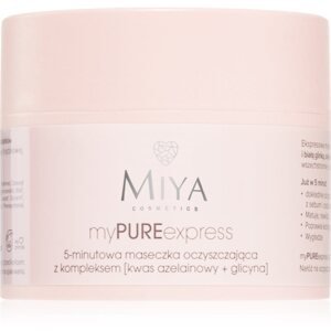 MIYA Cosmetics myPUREexpress čistiaca maska pre redukciu kožného mazu a minimalizáciu pórov 50 g