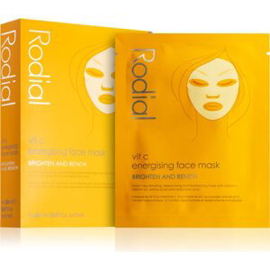 Rodial Vit C Energising Face Mask plátenná maska pre rozjasnenie a vitalitu pleti s vitamínom C 4 x 20 ml