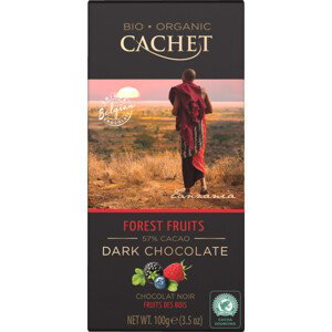 CACHET ES CACHET čokoláda Tanzania Organic horká 57% lesné ovocie 100g 100 g