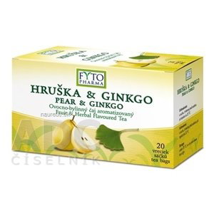 FYTOPHARMA, a.s. FYTO HRUŠKA & GINKGO ovocno-bylinný čaj 20x2 g (40 g) 20 ks