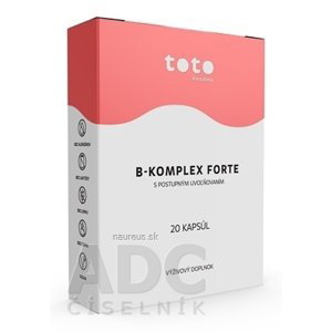 TOTO Pharma s.r.o. TOTO B-KOMPLEX FORTE cps s postupným uvoľňovaním 1x20 ks