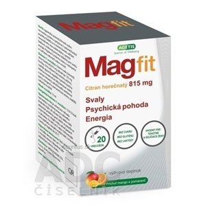 Agetis Supplements Ltd, Magfit gél vo vrecúškach 1x20 ks