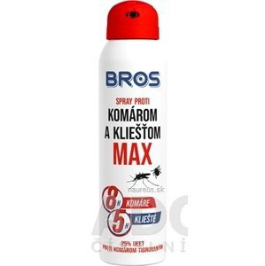 BROS BROS spray proti komárom a kliešťom MAX 1x90 ml 90ml