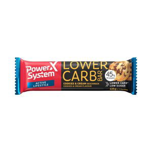 Power Systém Proteínová tyčinka LOWER CARB Cookies & Cream 45% 40g 40g