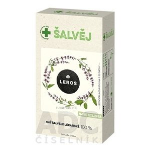 LEROS, s r.o. LEROS ŠALVIA - Vňať bylinný čaj, nálevové vrecúška (inov.2021) 20x1,5 g (30 g)