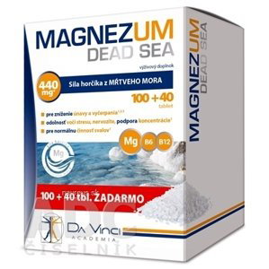 Simply You Pharmaceuticals a.s. MAGNEZUM DEAD SEA - DA VINCI tbl 100+40 zadarmo (140 ks)