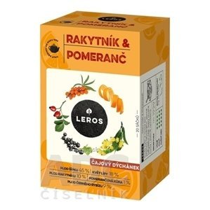 LEROS, s r.o. LEROS ČAJOVÁ CHVÍĽKA RAKYTNÍK & POMARANČ bylinný čaj aromatizovaný, nálevové vrecká 20x2 g (40 g)