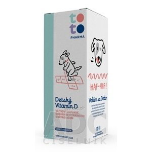 TOTO Pharma s.r.o. TOTO Detský Vitamín D kvapky s dávkovacou pumpičkou 1x20 ml