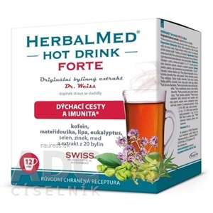 Simply You Pharmaceuticals a.s. HERBALMED HotDrink FORTE - Dr.Weis vrecúška 1x12 ks