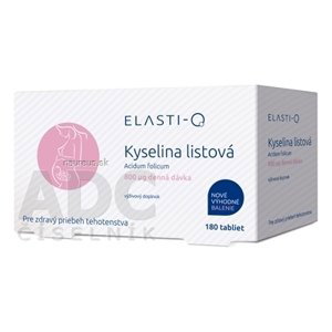 Simply You Pharmaceuticals a.s. Elasti-Q KYSELINA LISTOVÁ 800 μg tbl 1x180 ks