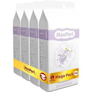 MonPeri ECO Comfort Mega Pack veľ. L (200 ks)