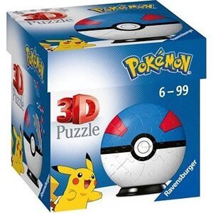 Ravensburger 3D puzzle 112654 puzzle-Ball Pokémon Motív 2 – položka 54 dielikov