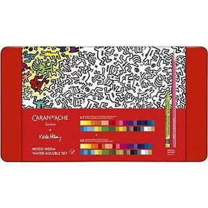 CARAN D’ACHE Keith Haring, Neocolor II Aquarelle, 42 + 40 ks