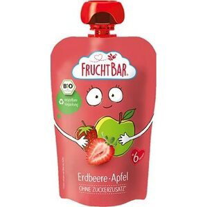 FruchtBar BIO ovocná kapsička s jablkom a jahodou 100 g