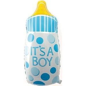 Balón fóliový detská fľaša chlapec 80 cm