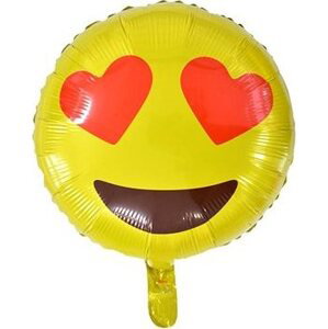 Balón fóliový smajlík – smile – love – zamilovaný – 45 cm