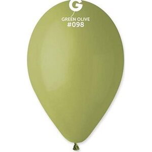 Balóniky 100 ks olivová zelená – pastelová – 26 cm