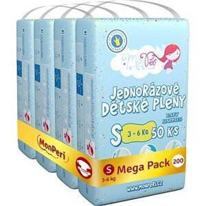 MonPeri Klasik Mega Pack veľkosť S (200 ks)